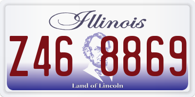 IL license plate Z468869