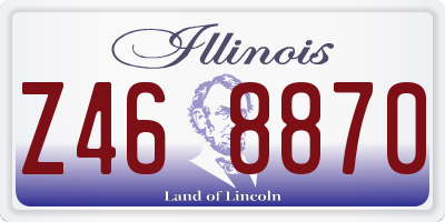 IL license plate Z468870