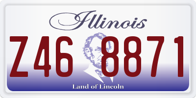 IL license plate Z468871