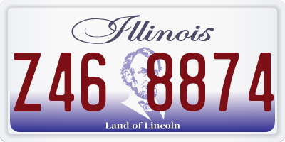 IL license plate Z468874