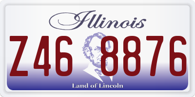 IL license plate Z468876