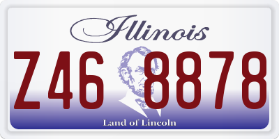 IL license plate Z468878