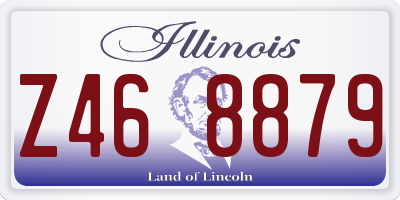 IL license plate Z468879