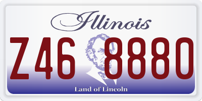 IL license plate Z468880