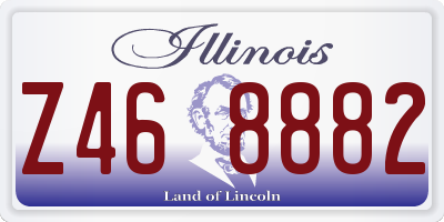 IL license plate Z468882