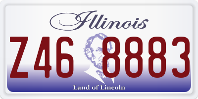 IL license plate Z468883