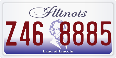 IL license plate Z468885