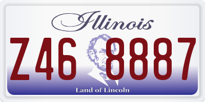 IL license plate Z468887