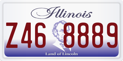 IL license plate Z468889
