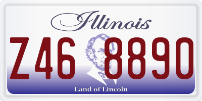 IL license plate Z468890