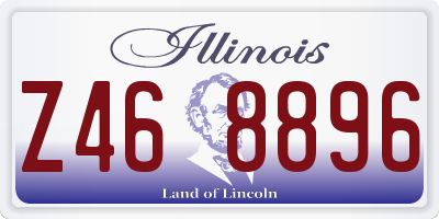 IL license plate Z468896