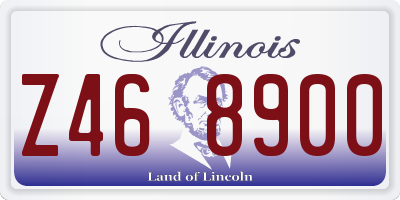 IL license plate Z468900
