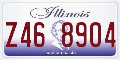 IL license plate Z468904