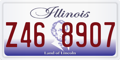 IL license plate Z468907