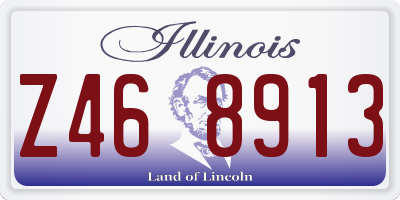 IL license plate Z468913