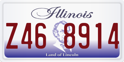 IL license plate Z468914
