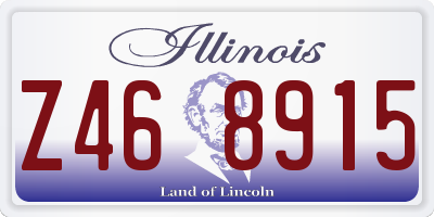 IL license plate Z468915