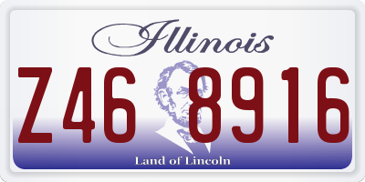 IL license plate Z468916