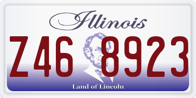 IL license plate Z468923
