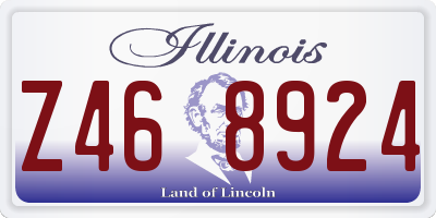 IL license plate Z468924