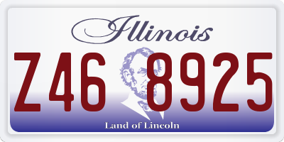 IL license plate Z468925