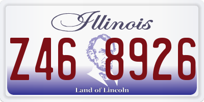 IL license plate Z468926