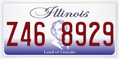 IL license plate Z468929