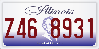 IL license plate Z468931