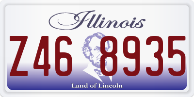 IL license plate Z468935