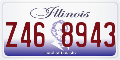 IL license plate Z468943