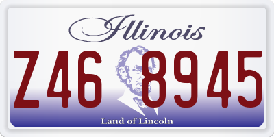 IL license plate Z468945
