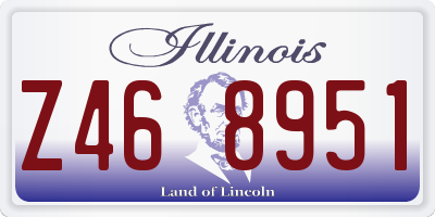 IL license plate Z468951