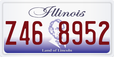 IL license plate Z468952