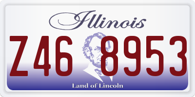 IL license plate Z468953