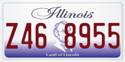 IL license plate Z468955
