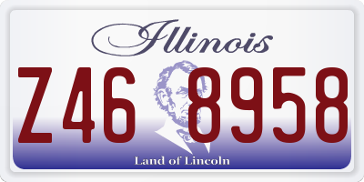 IL license plate Z468958