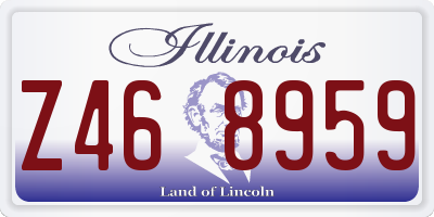 IL license plate Z468959