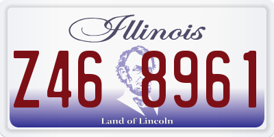 IL license plate Z468961