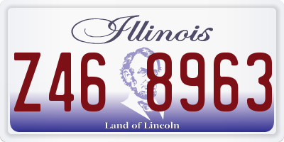 IL license plate Z468963