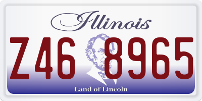 IL license plate Z468965