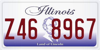IL license plate Z468967