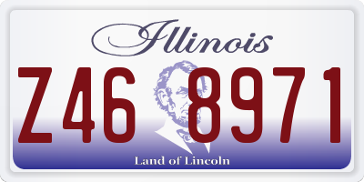 IL license plate Z468971