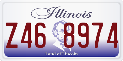IL license plate Z468974