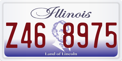 IL license plate Z468975