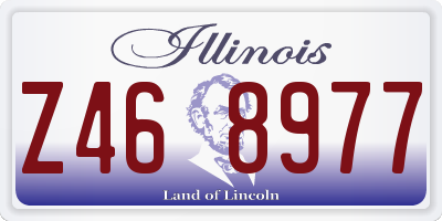 IL license plate Z468977