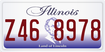 IL license plate Z468978