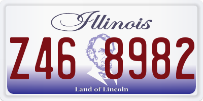 IL license plate Z468982