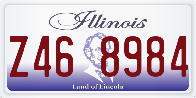 IL license plate Z468984