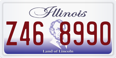 IL license plate Z468990