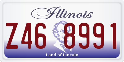 IL license plate Z468991
